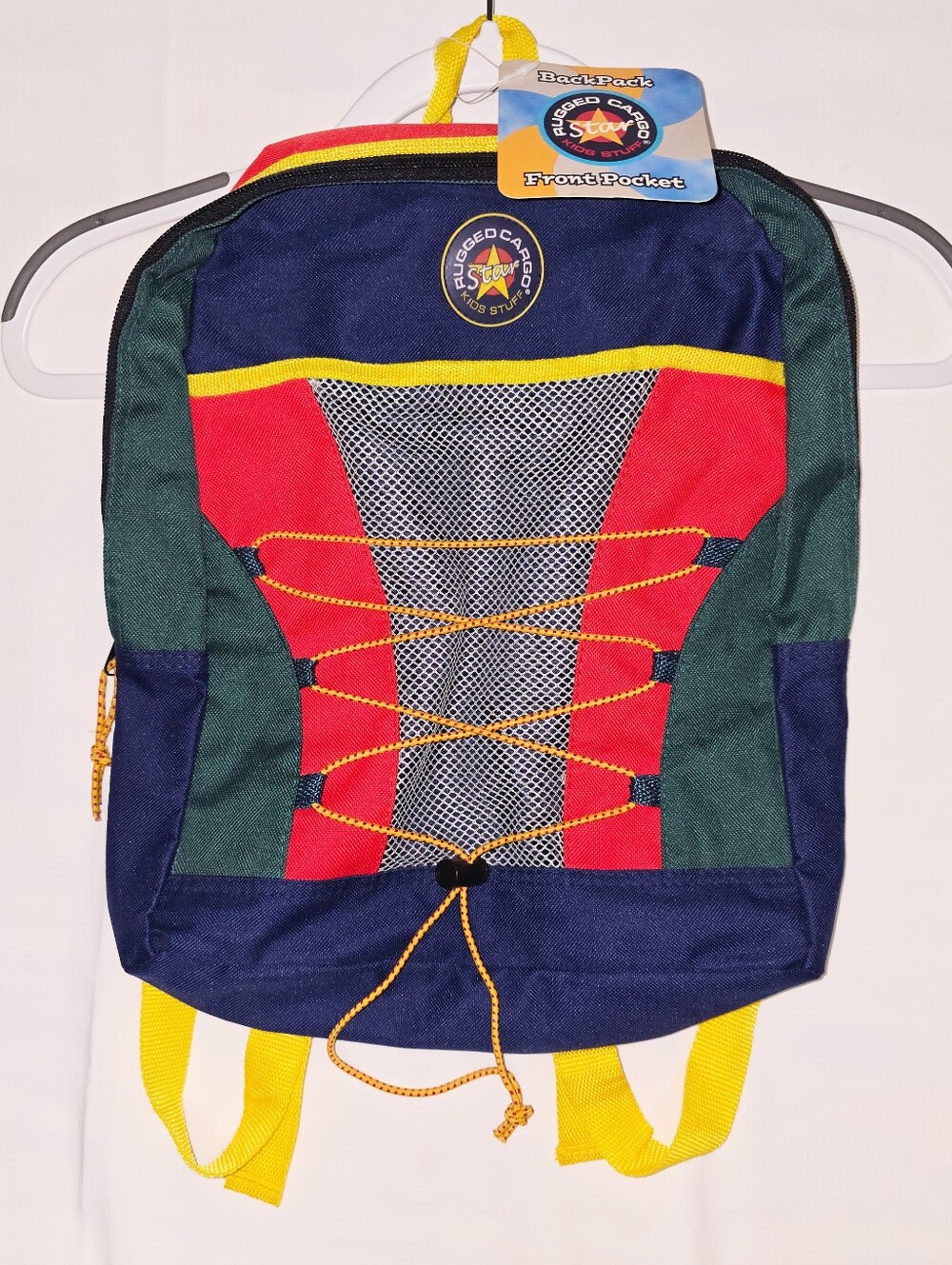 Vintage Rugged Cargo Star Kids Stuff Backpack Color Block NWT